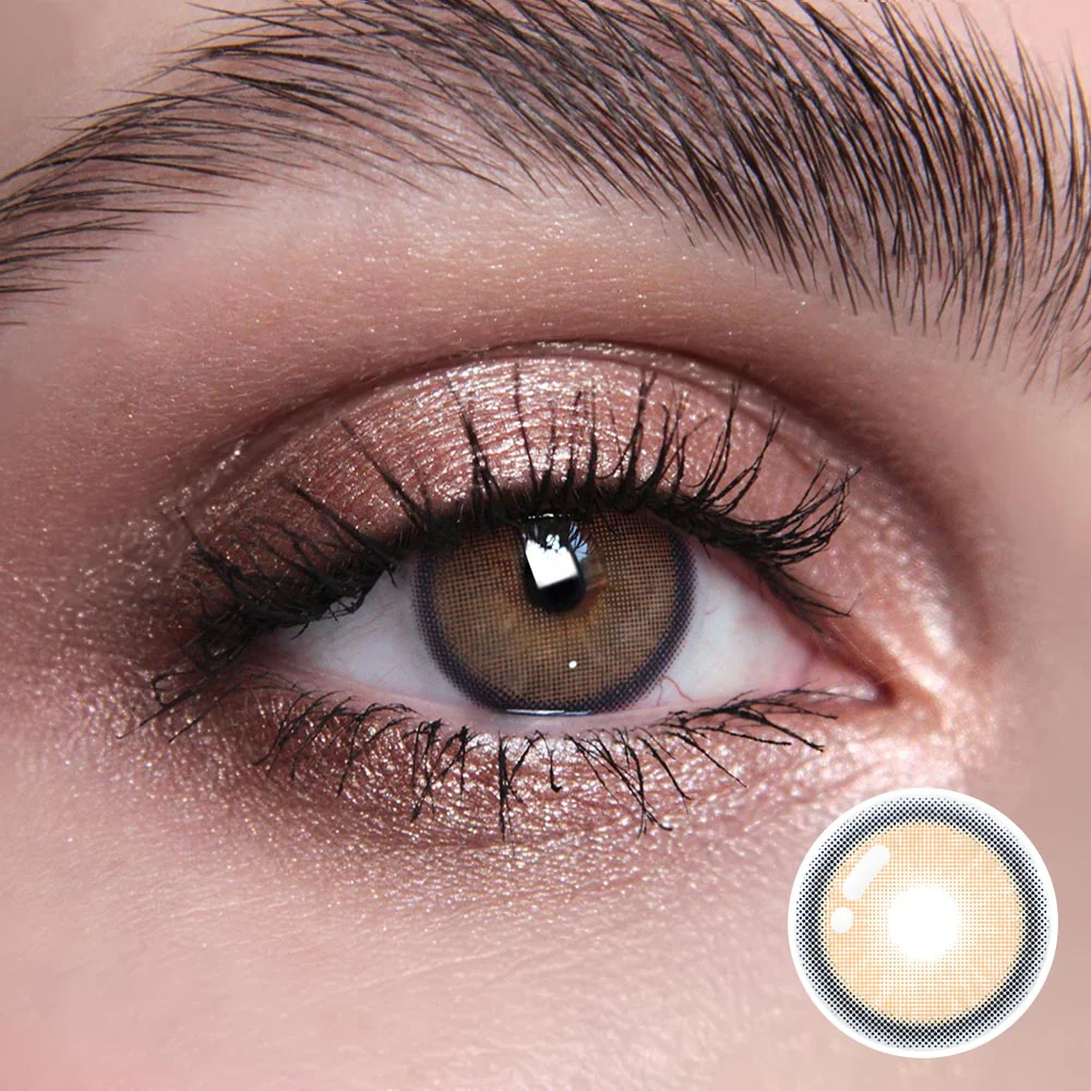 Neala Brown Prescription Colored Contact Lenses - Roseibase