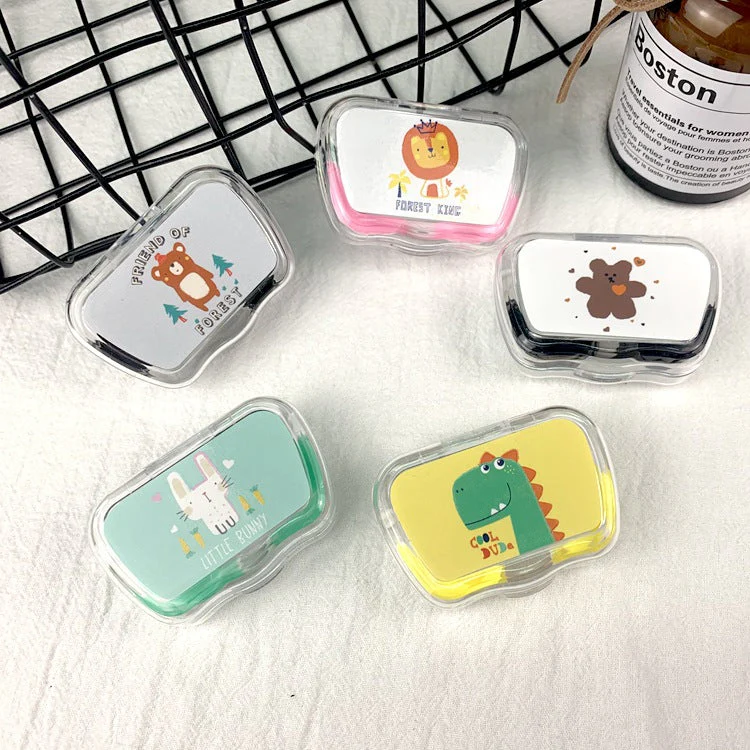Cute Cartoon Colored Contact Lens Case - Roseibase