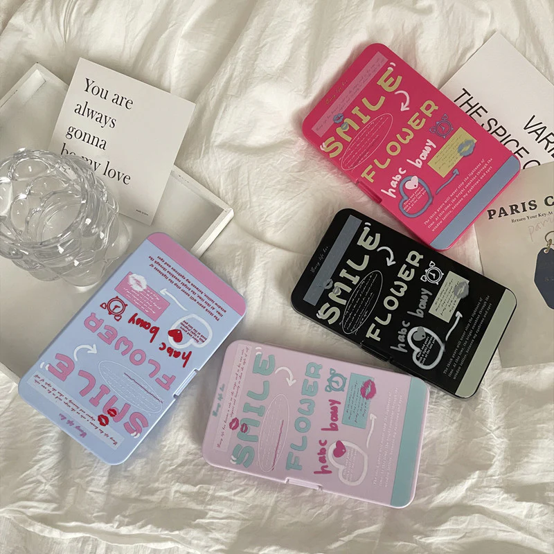 American Creative Text Colored Contact Lens Case - Roseibase