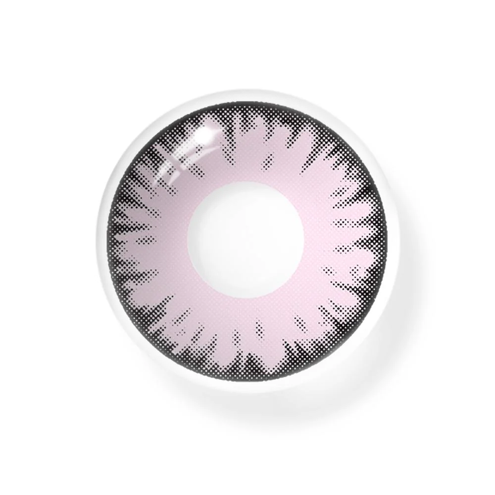 Cosplay Lucifer's Eye Pink Colored Contact Lenses - Roseibase