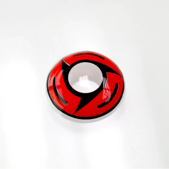 Cosplay Sharingan Bladed Red Colored Contact Lenses - Roseibase
