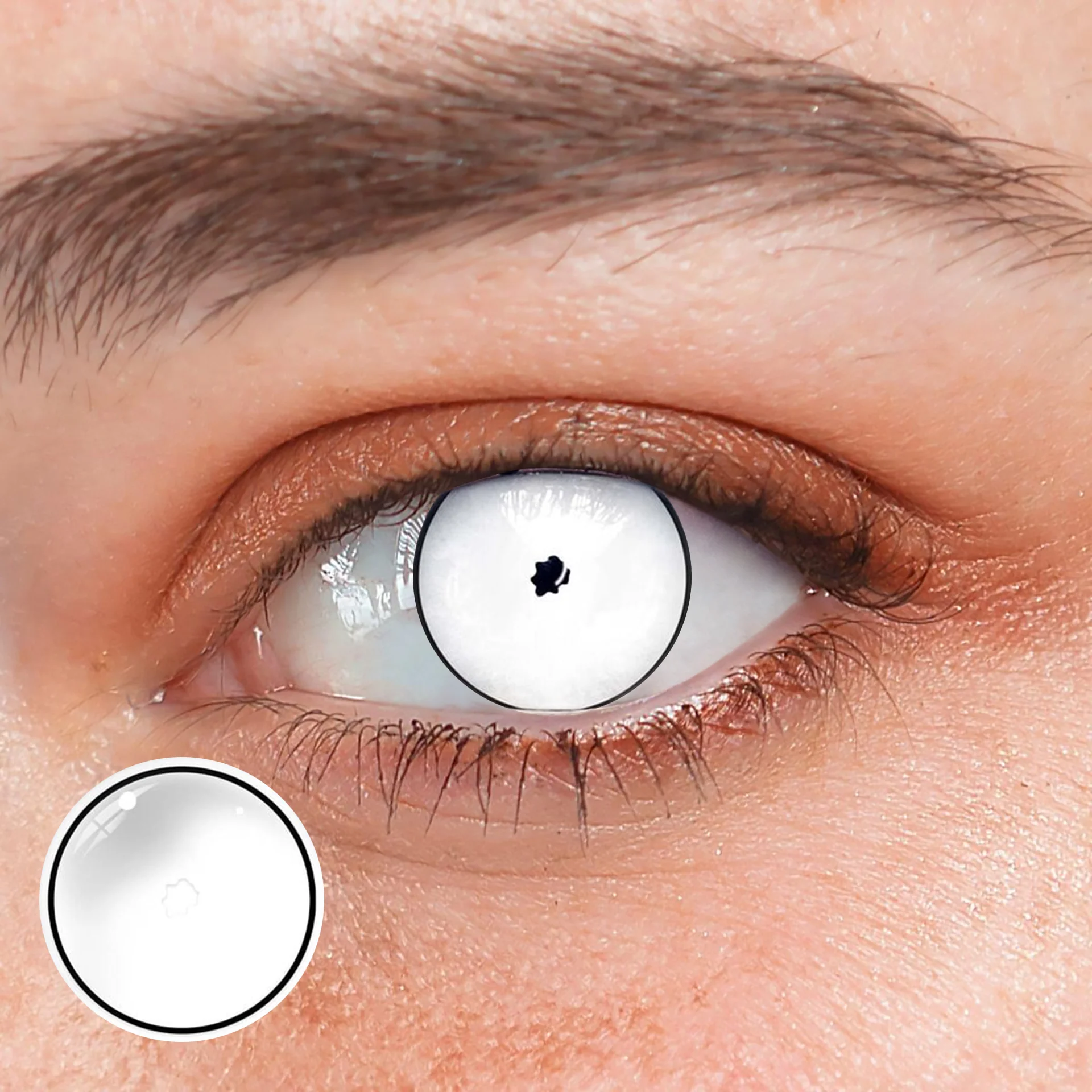 Halloween Rick White Contact Lenses - Roseibase