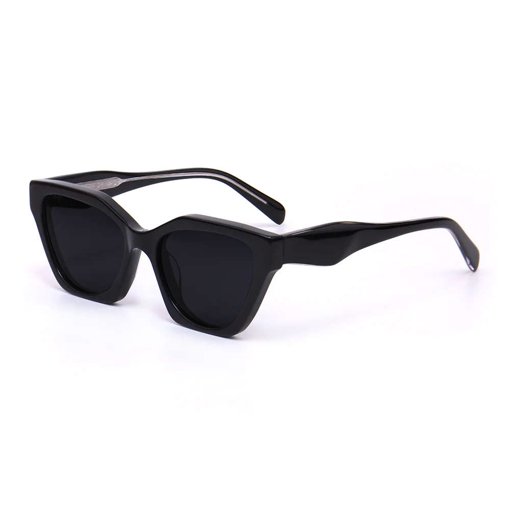 Adrienne Cat eye Black Sunglasses - Roseibase