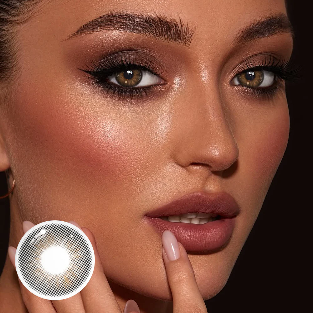 Cassia Black Colored Contact Lenses - Roseibase