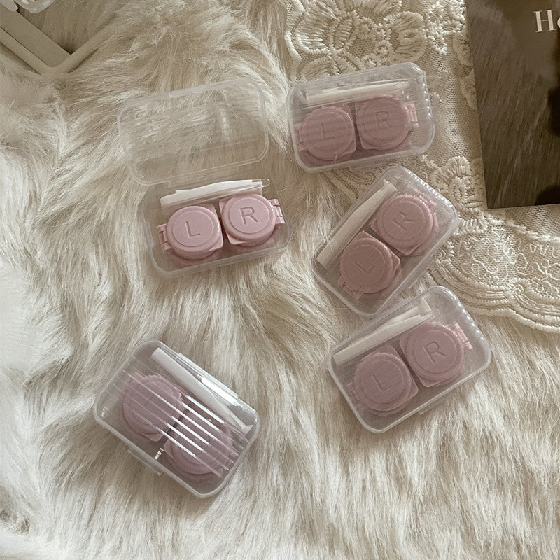 INS like Fish Transparent Simple Colored Contact Lens Case - Roseibase