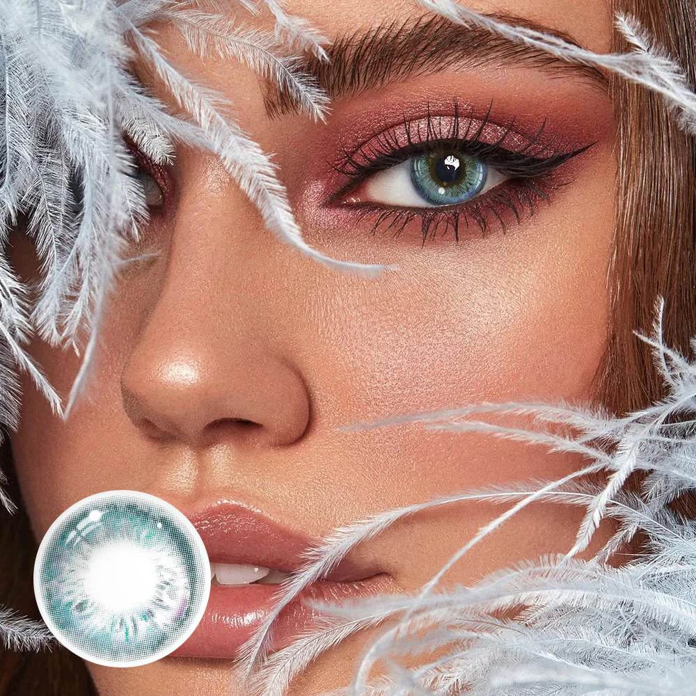 Larimar Blue Colored Contact Lenses - Roseibase