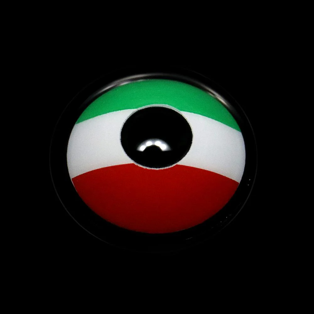 Cosplay Italian Flag Green Colored Contact Lenses - Roseibase