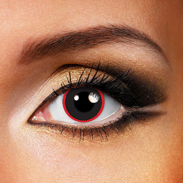 Halloween Hell Raiser Red  Colored Contact Lenses - Roseibase