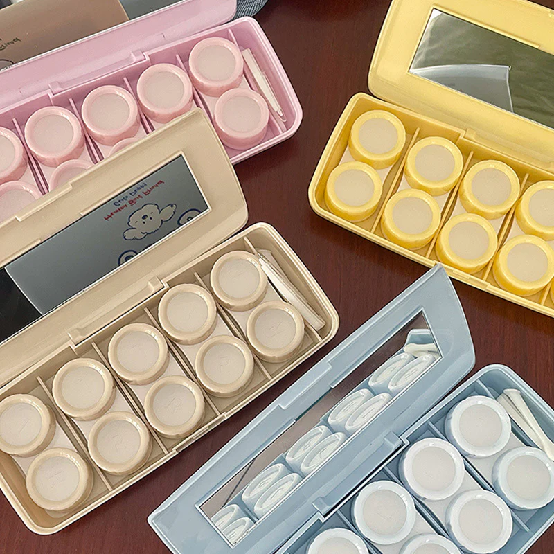 Cute Puppy Thickened Colored Contact Lens Case - Roseibase