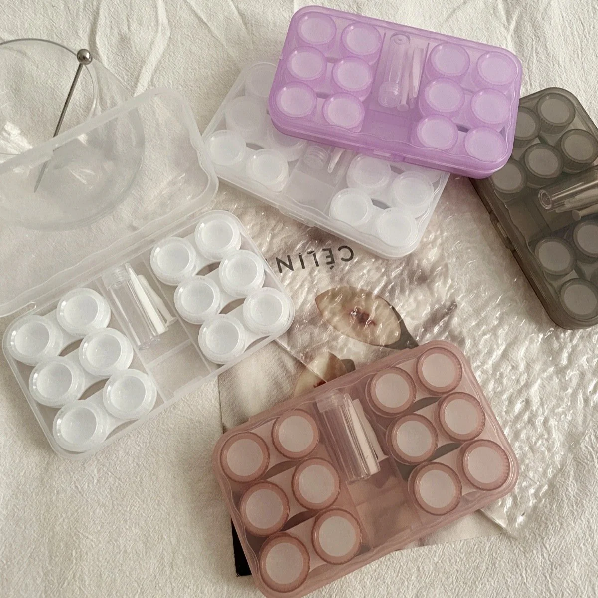 Ins Retro Cold Style Colored Contact Lens Case - Roseibase