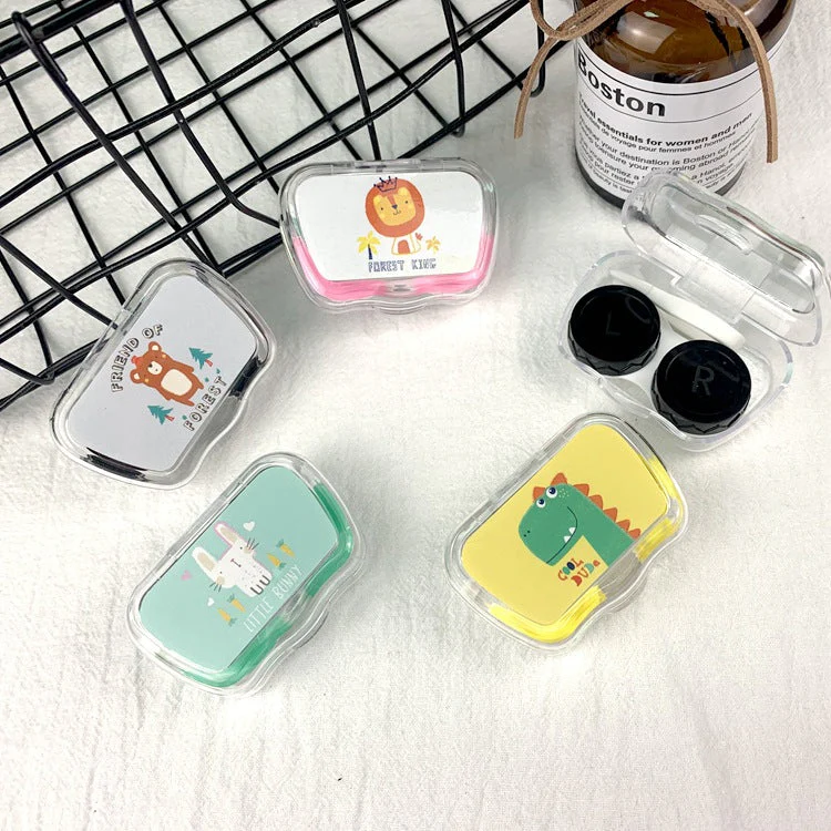 Cute Cartoon Colored Contact Lens Case - Roseibase