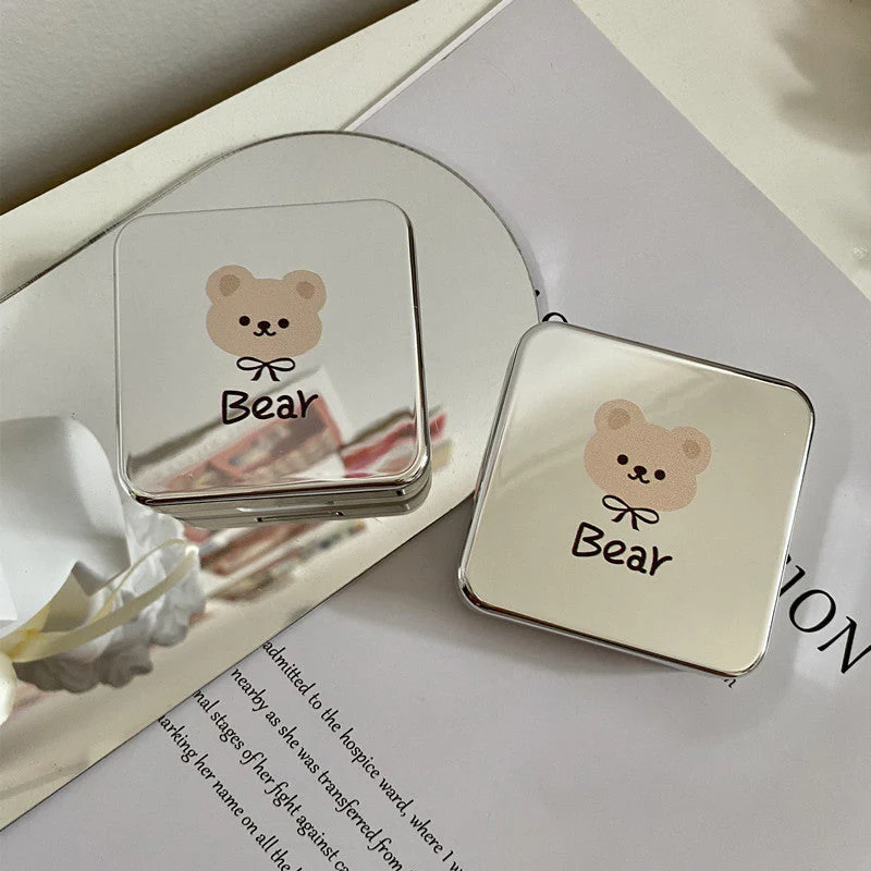 Lovely Bear Colored Contact Lens Case - Roseibase