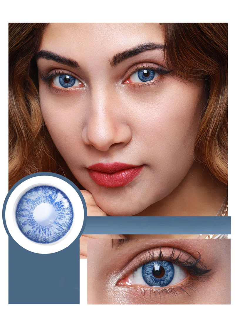 Cocktail Margarita Blue Colored Contact Lenses - Roseibase