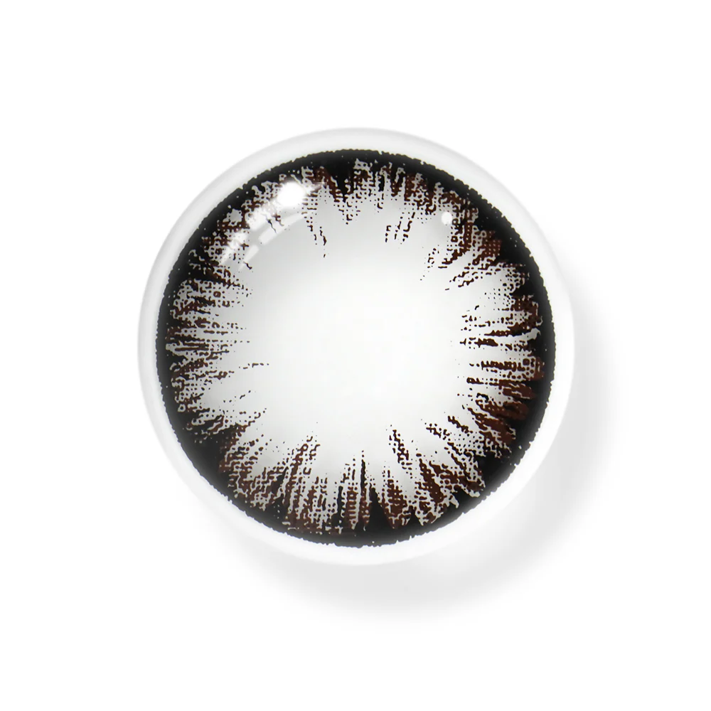 Cosplay Big Eye Girl Coffee Prescription Colored Contact Lenses - Roseibase