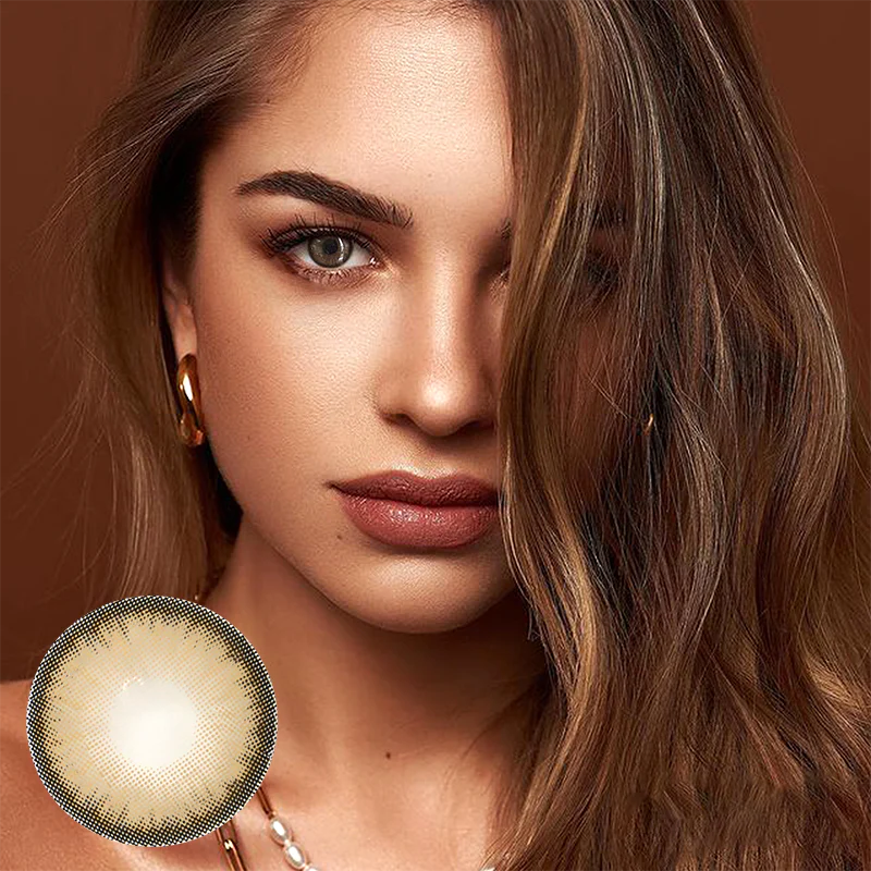 Dawn Brown Colored Contact Lenses - Roseibase