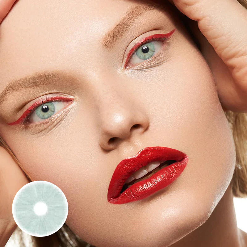 Clover Green Prescription Colored Contact Lenses - Roseibase