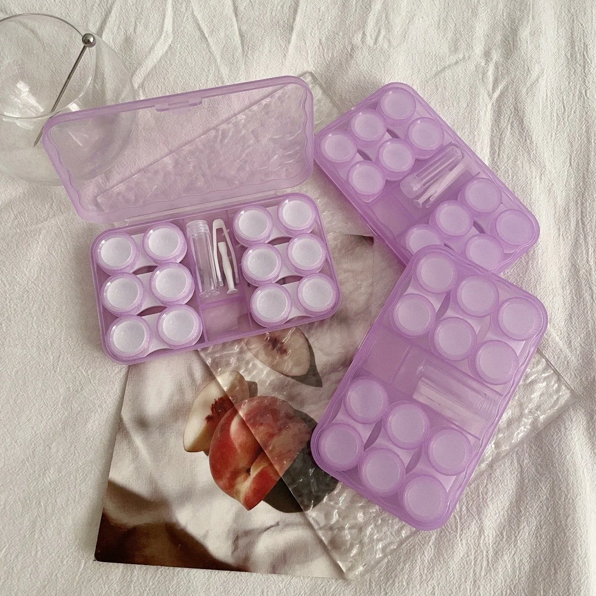 Ins Retro Cold Style Colored Contact Lens Case - Roseibase