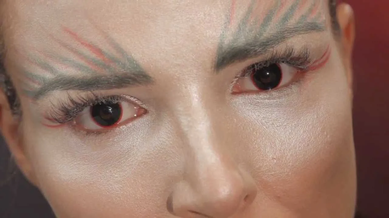 Halloween Hell Raiser Red  Colored Contact Lenses - Roseibase