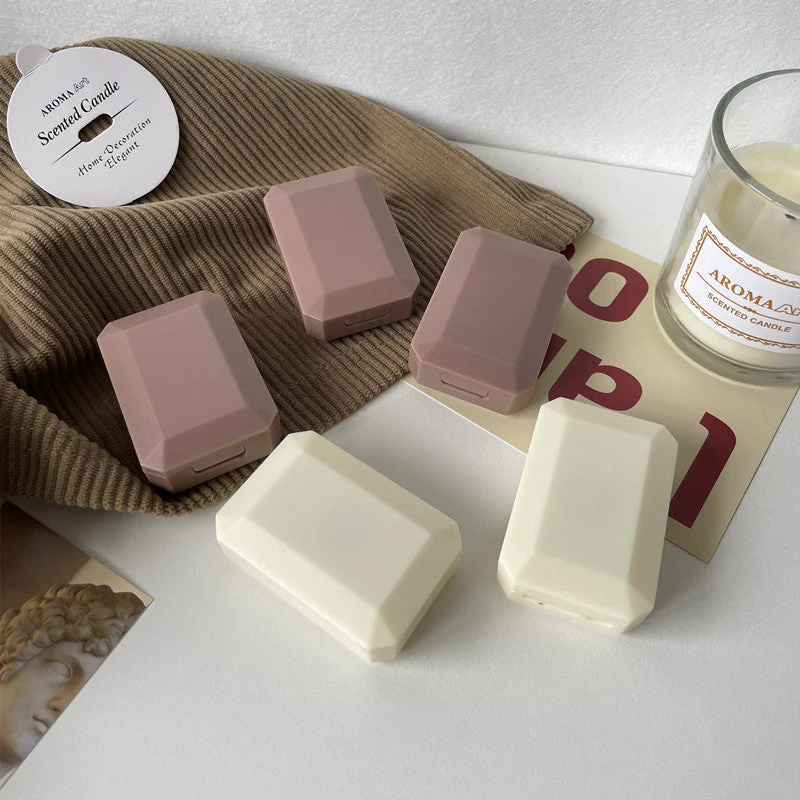 Cream Shengqiao Colored Contact Lens Case - Roseibase