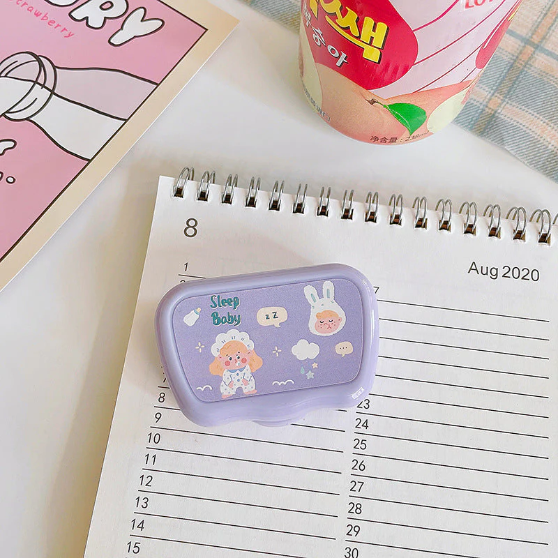 Cute Bear Colored Contact Lens Case - Roseibase