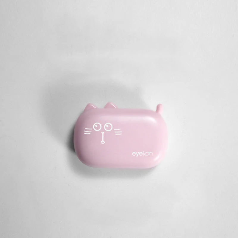 KD Cat Colored Contact Lens Case - Roseibase