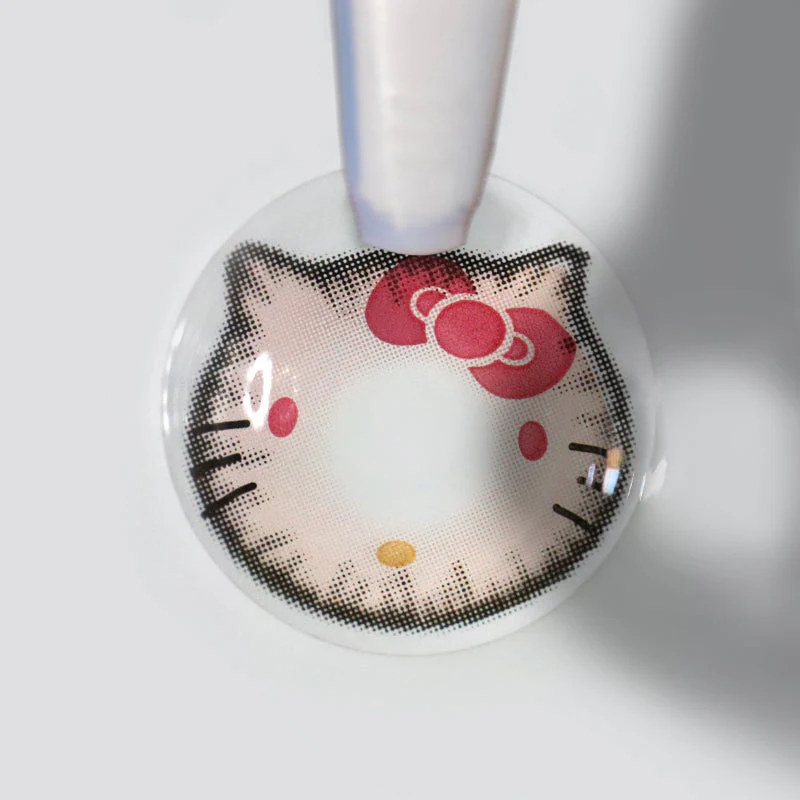 Cosplay Sweet Kitty Pink Colored Contact Lenses - Roseibase