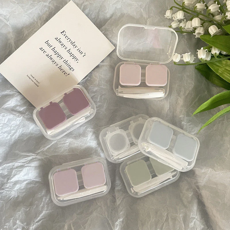 Like Fish Ins Style Colored Contact Lens Case - Roseibase