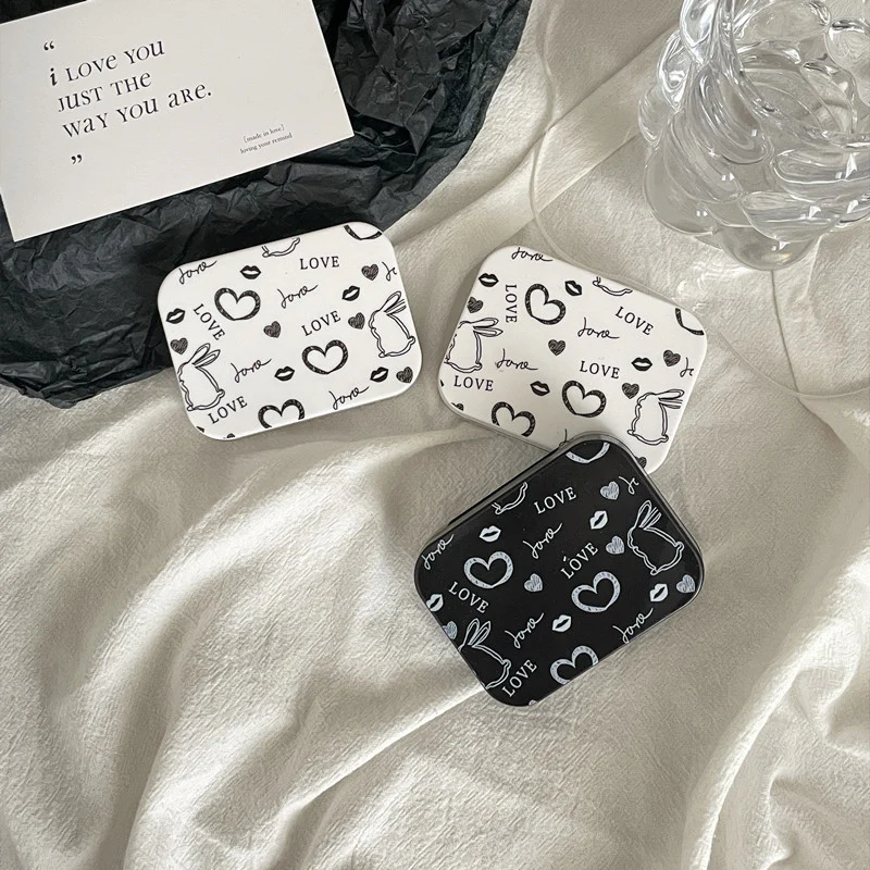 Love Rabbit Colored Contact Lens Case - Roseibase