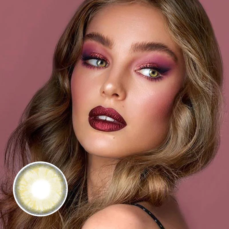 Gem Brown Prescription Colored Contact Lenses - Roseibase