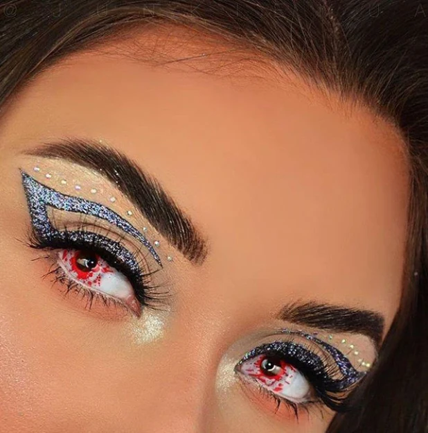 Halloween Trauma White Colored Contact Lenses - Roseibase