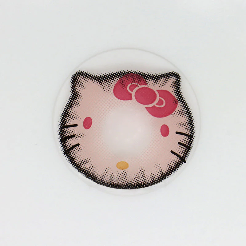 Cosplay Sweet Kitty Pink Colored Contact Lenses - Roseibase