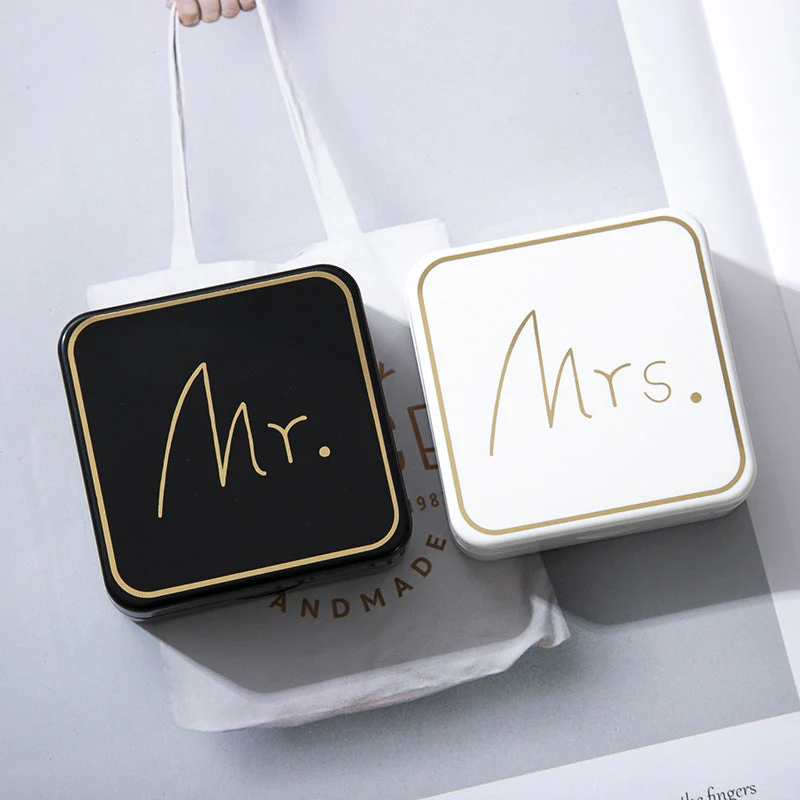 Mr Mrs Colored Contact Lens Case - Roseibase