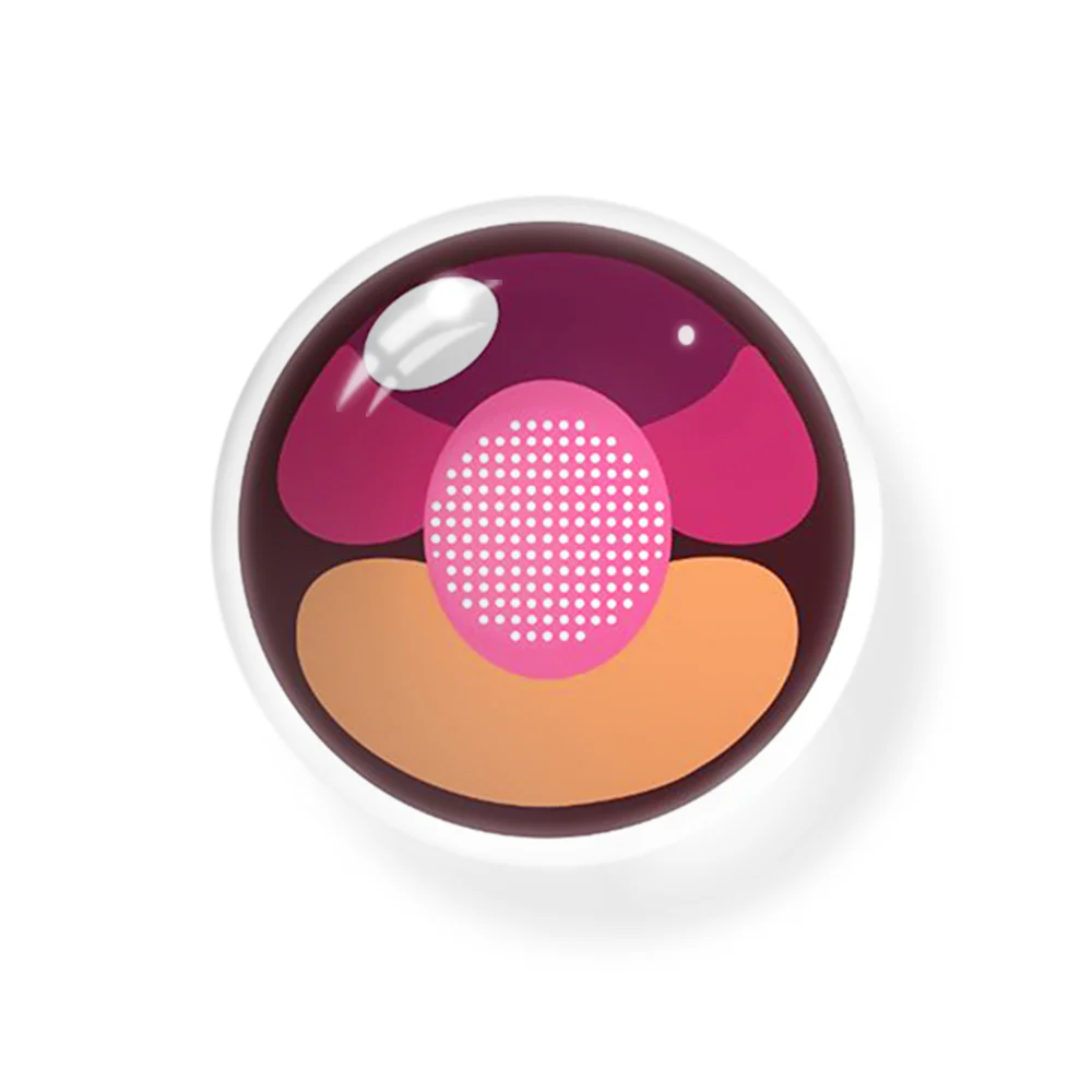 Cosplay Cherry Cat Purple Colored Contact Lenses - Roseibase