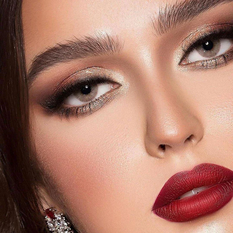 Elite Sandy Gray Prescription Colored Contact Lenses - Roseibase