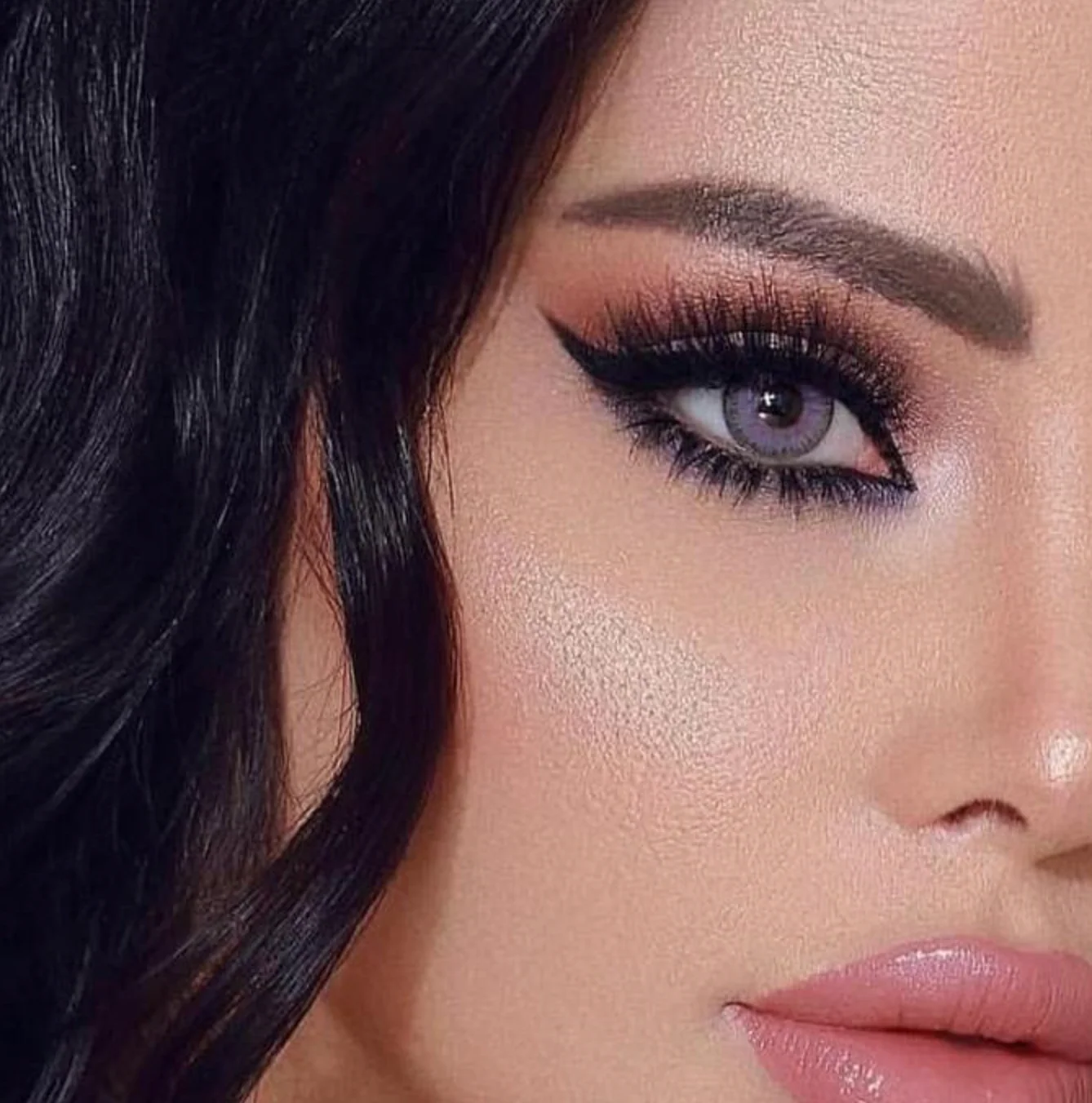 Elite LILA GRAY Colored Contact Lenses - Roseibase