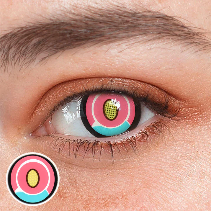 Cosplay Titan Pink Colored Contact Lenses - Roseibase