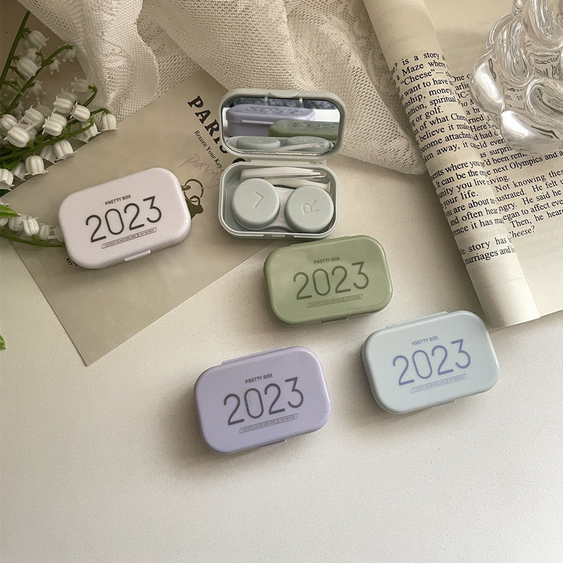 INS Fresh Literature Colored Contact Lens Case - Roseibase