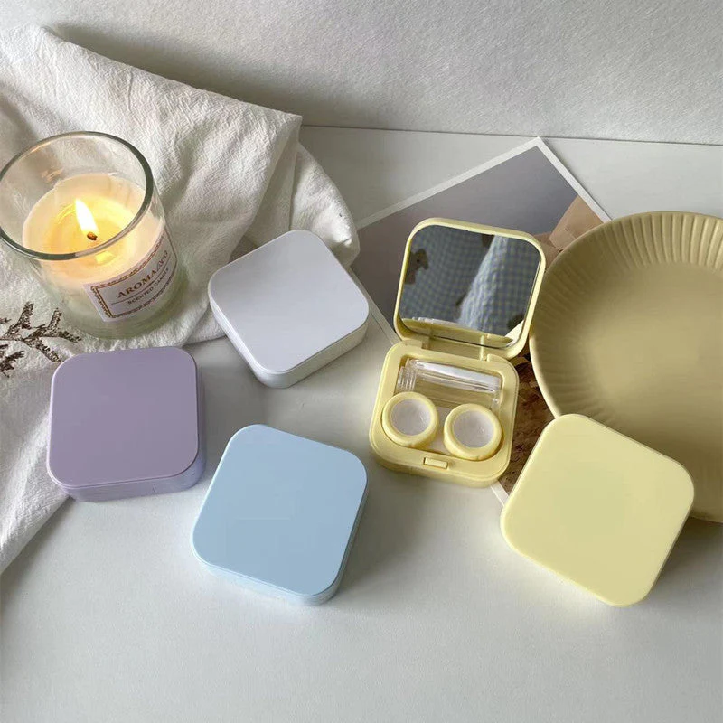 INS Cosmetic Colored Contact Lens Case - Roseibase