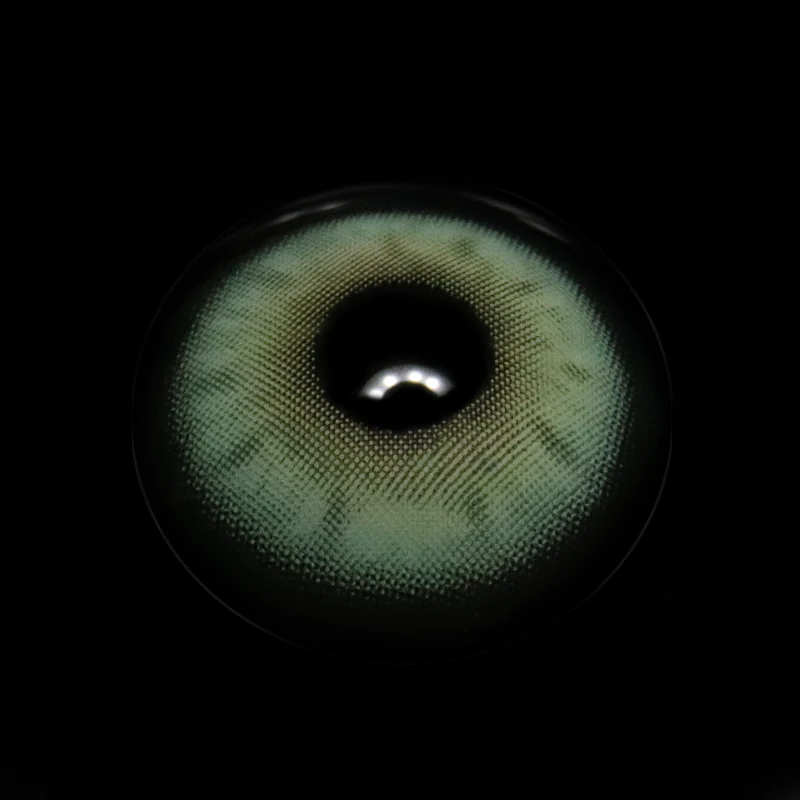 Halo Dark Green Prescription Colored Contact Lenses - Roseibase