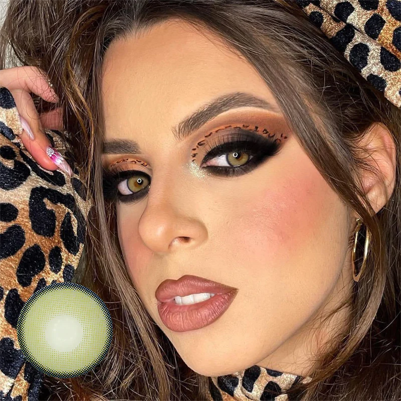 Neala Green Prescription Colored Contact Lenses - Roseibase