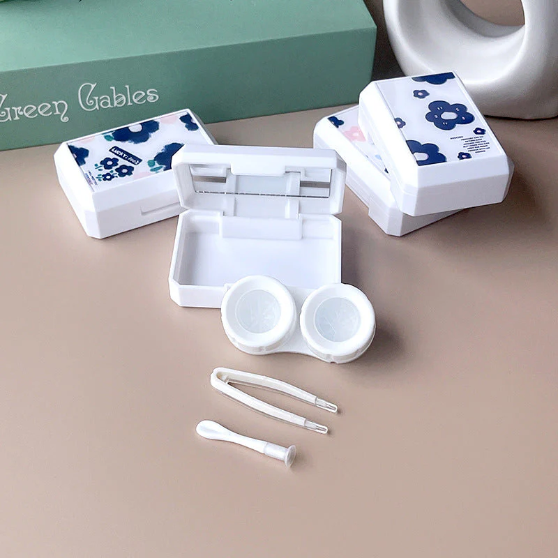 INS Cosmetic Colored Contact Lens Case - Roseibase