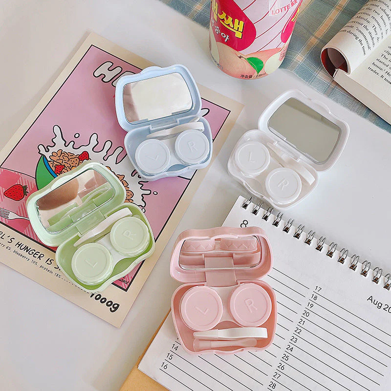 Cute Bear Colored Contact Lens Case - Roseibase