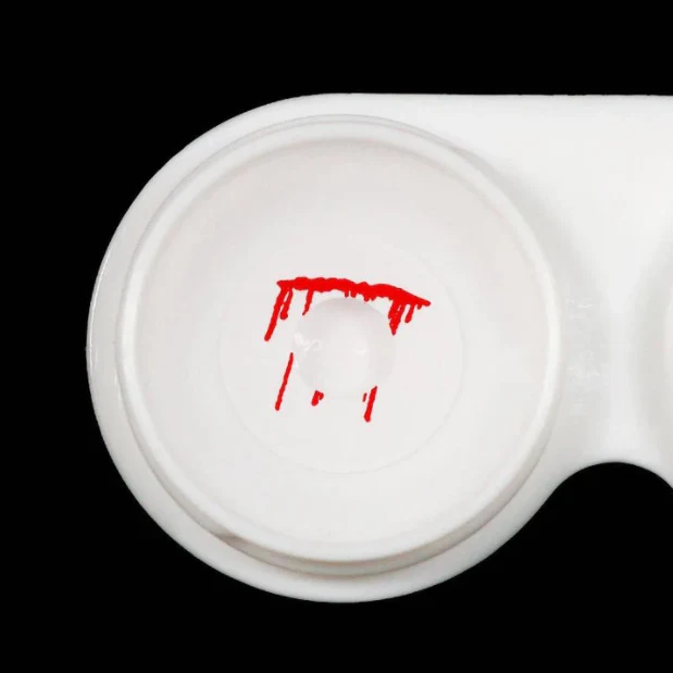 Halloween Trauma White slit Colored Contact Lenses - Roseibase