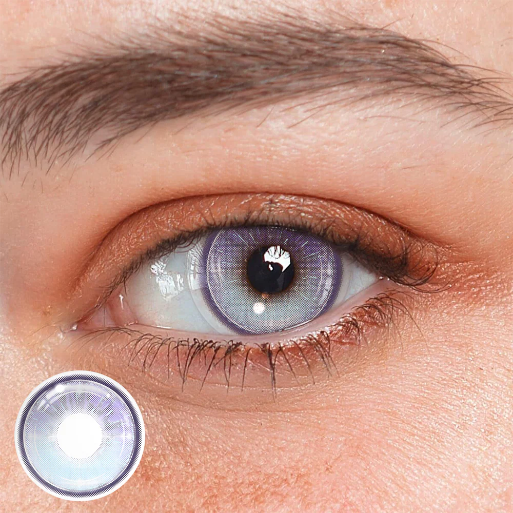 Felicia Purple Colored Contact Lenses - Roseibase