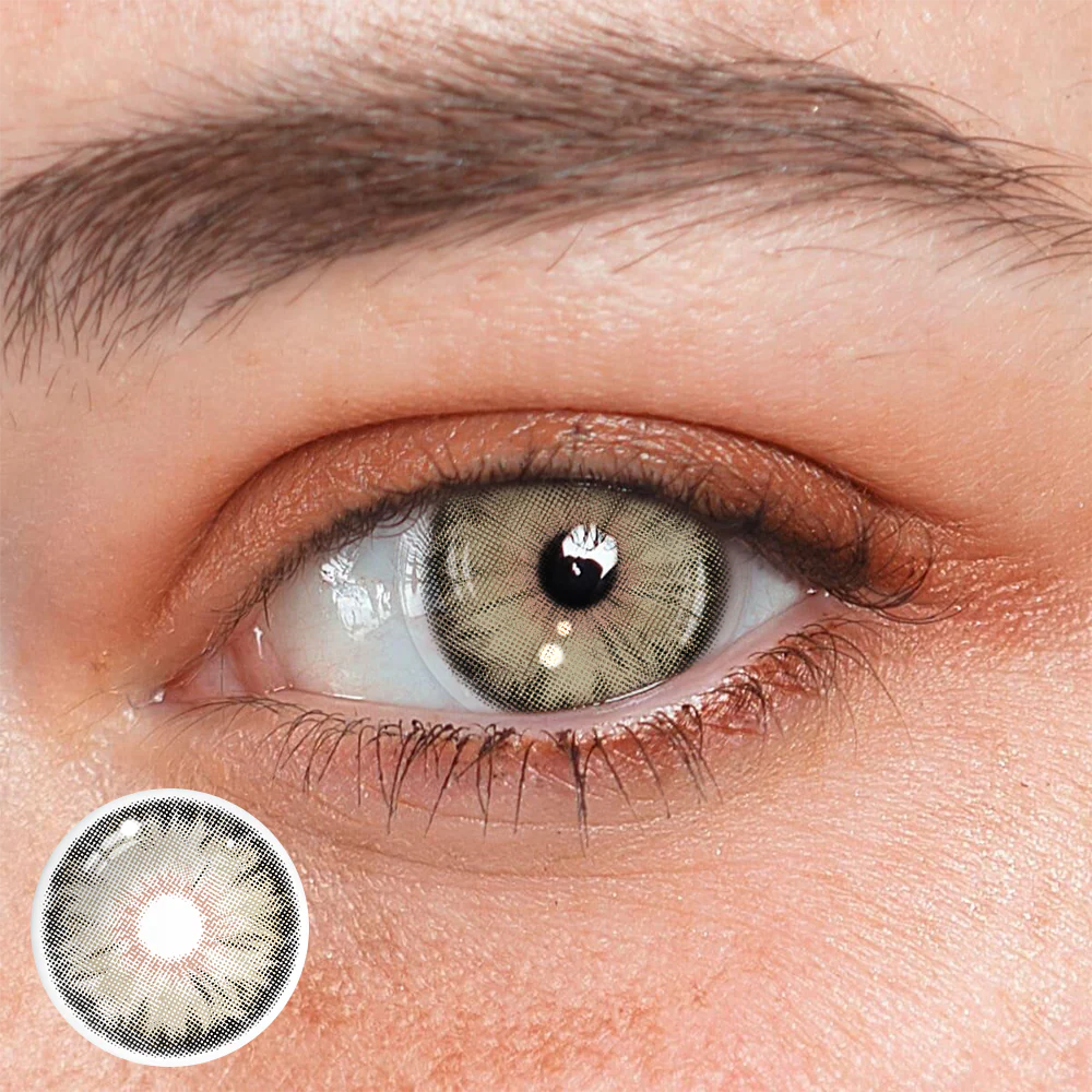 Cyrene Brown Colored Contact Lenses - Roseibase