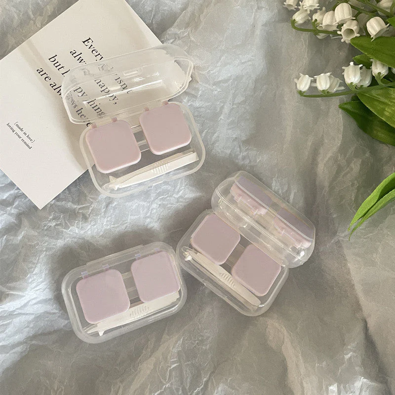 Like Fish Ins Style Colored Contact Lens Case - Roseibase