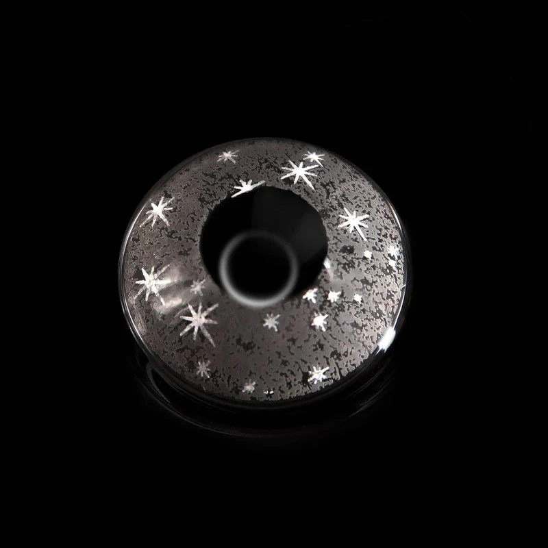 Halloween Blinking Blink Gray Colored Contact Lenses - Roseibase