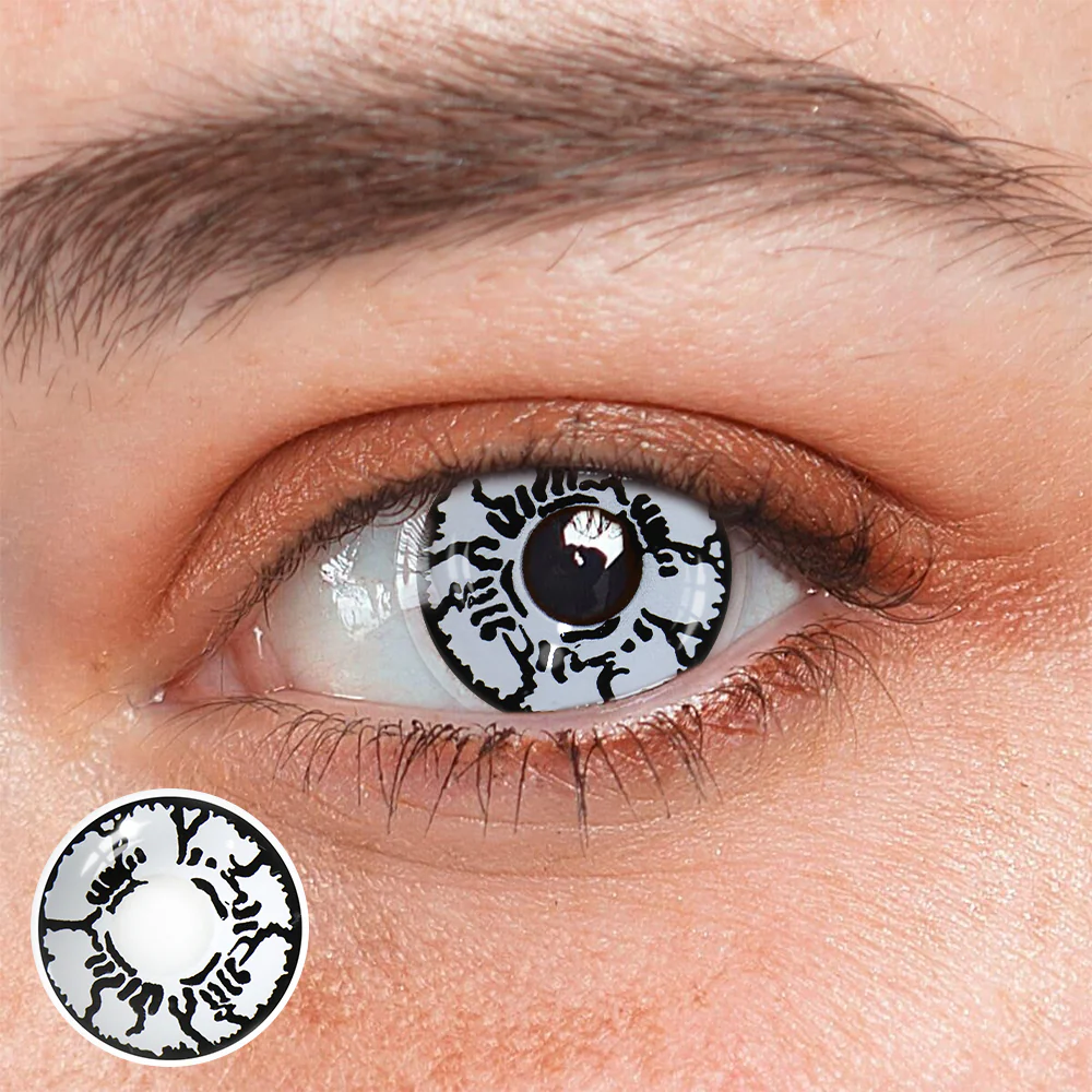 Cosplay NARUTO Byakugan Black Colored Contact Lenses - Roseibase