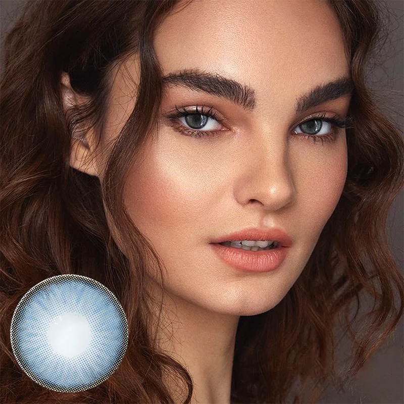 Dawn Blue Colored Contact Lenses - Roseibase