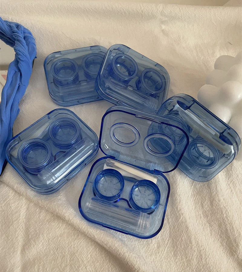 Elegant Colored Contact Lens Case - Roseibase